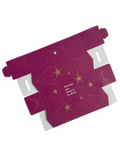 Scatola regalo bordeaux Palla di Natale "Because you...