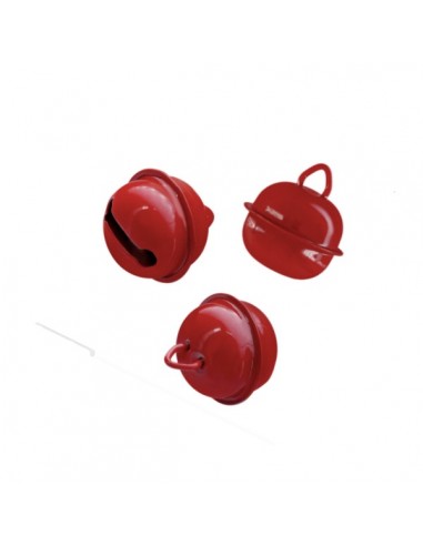 Tris di Piccole campanelline rosse 6 mm