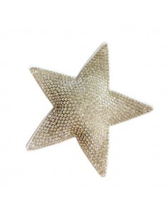 Grande Charm stella di strass bianchi 85x85 mm, x 1
