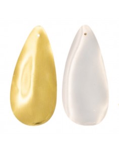 Paillettes a goccia oro/argento con retro oro circa 42x18...