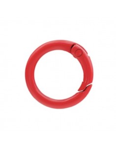 Chiusura moschettone smaltata rossa 23,5 mm, x 1