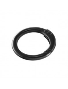 Chiusura moschettone smaltata nero 23,5 mm, x 1