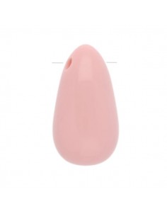 Perla pera rosa in resina 33x18mm, x1