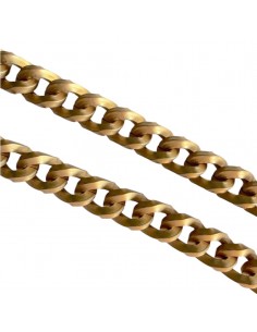 Catena goumet dorata matt in alluminio con maglie...