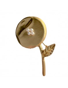Spilla per abiti Fiore stilizzato con perline x 1