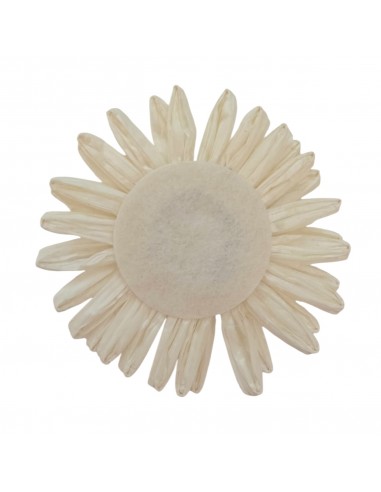 Grande girasole in rafia color cioccolato/avana...