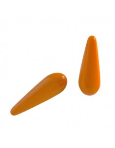 Coppia di goccia in resina giallo girasole 10x30mm