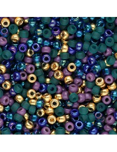 Perline miyuki  8/0 mix notte stellata 3x2mm, 25 gr.