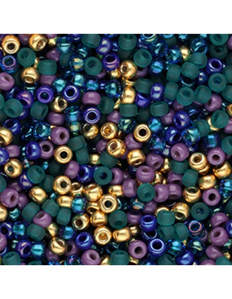 Perline miyuki  8/0 mix notte stellata 3x2mm, 25 gr.