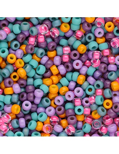 Perline miyuki  8/0 mix Summer party 3x2mm, 25 gr.