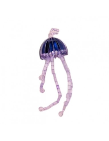 Charm Medusa  realizzato con corallini  nei...