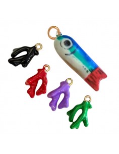Confezione "Guizzo" composta da 4 piccoli charms mix di...