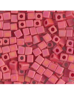 Perline Cubetti Miyuki 4 mm SB4-407FR - rosso fragola...
