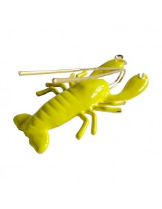 Grande charm smaltato, dipinto a mano, aragosta lime...