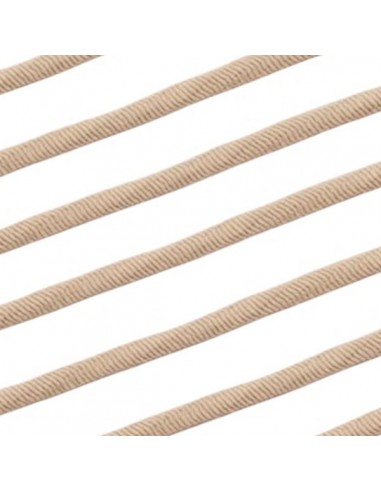 Cordoncino elastico sabbia spessore 3 mm, x 50 cm
