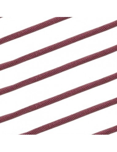 Cordoncino elastico vinaccia spessore 3 mm, x...