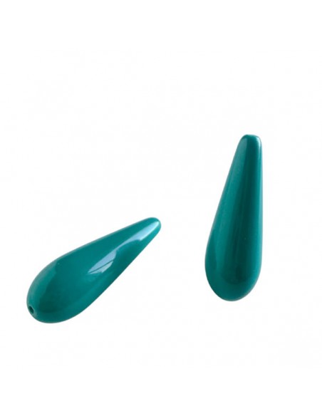 copy of Coppia di goccia in resina ottanio 10x30mm