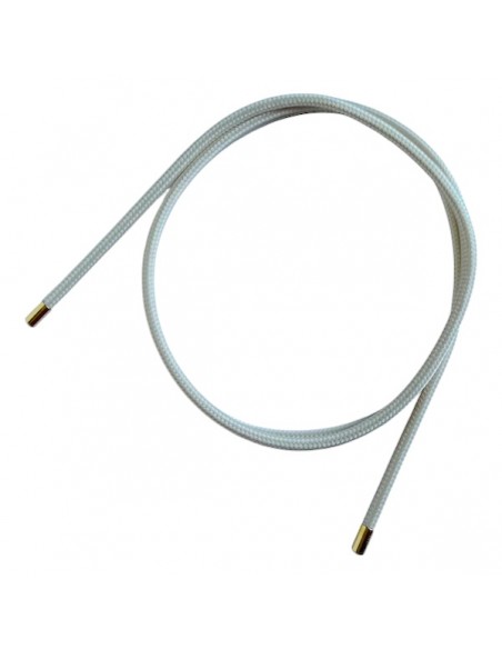 Girocollo magnetico in acciaio bianco latte spessore circa 2 mm, lunghezza 52 cmGirocollo