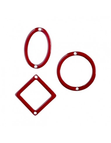 Le "Geometrie", 3 charms connettori smaltati su...