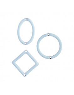 Le "Geometrie", 3 charms connettori smaltati su entrambi...