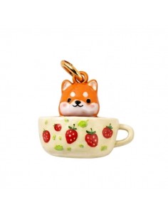 Charm "Tea Party Surprise" tazza da Tè panna con fragola...