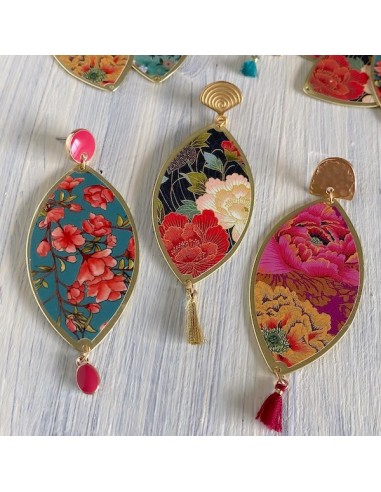 Grande Charm ellissi con stampe Japan Style...