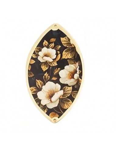 Grande Charm ellissi con stampe Japan Style...