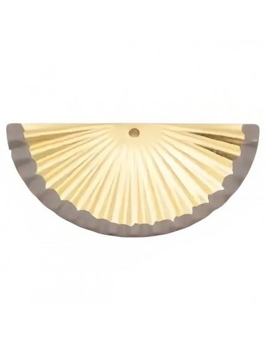 Charm dorato matt ventaglio plissettato con...