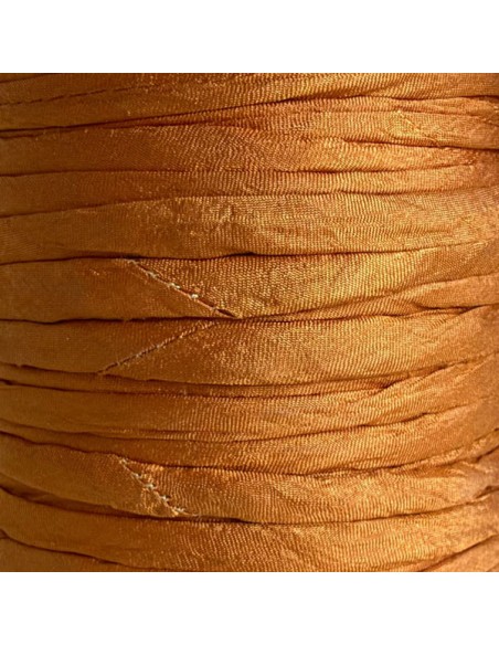 Cordoncino in seta sari senape, circa 5 mm, x 1 mt