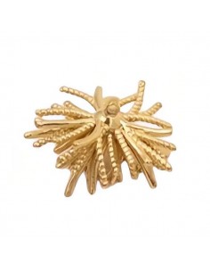 Charm pon pon dorato con strass 20x18 mm, x 1
