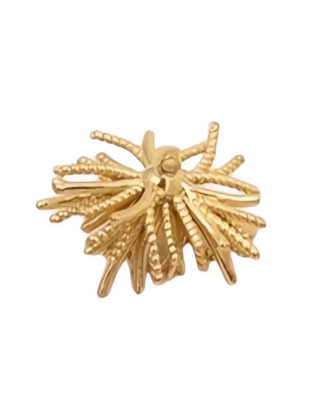Charm pon pon dorato con strass 20x18 mm, x 1