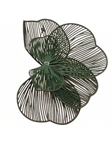 Grandi orecchini a perno mezzo fiore...