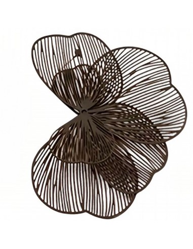 Grandi orecchini a perno mezzo fiore...