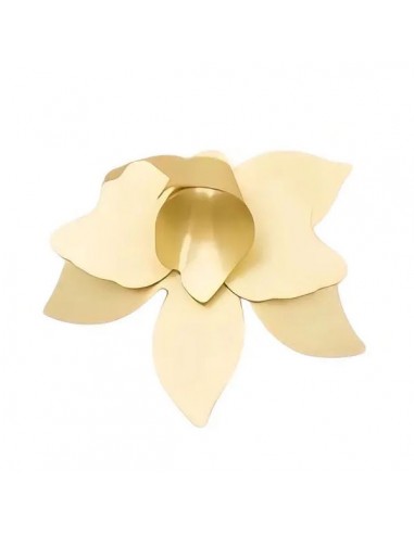 Charm fiore dorato matt 42x50 mm, x 1