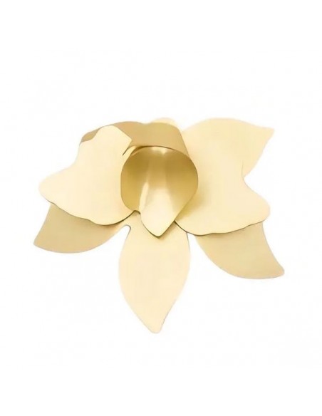 Charm fiore dorato matt 42x50 mm, x 1