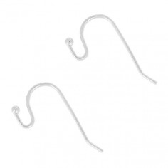 Monachella con pallino colore argento matt 25 mm