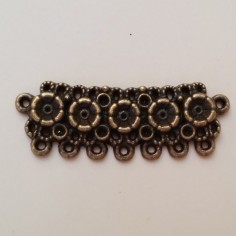 Charm in metallo, connettore colore bronzo