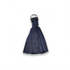 Nappina in rafia color blu scuro con anellino dorato 38...