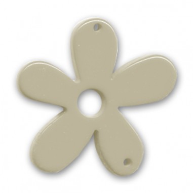 Connettore fiore in resina sabbia 56x51mm, x 1