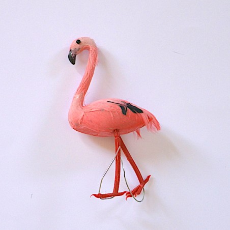 Fenicottero rosa con piume rosa circa 13 cm