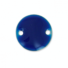 Charm connettore smaltato blu notte con rifiniture dorate...