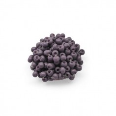Coppia di Cabochons con perline rocailles 16 mm Glicine