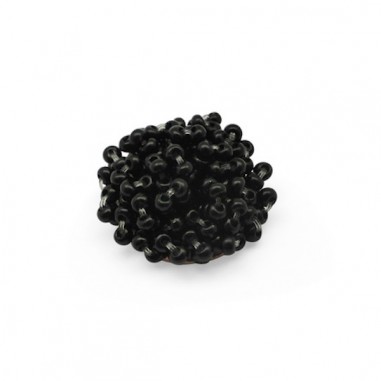 Coppia di Cabochons con perline rocailles 16 mm...