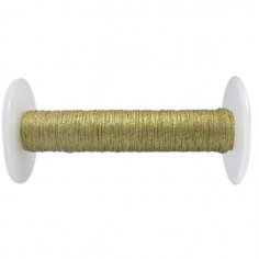 Cordoncino semi cerato colore glitter oro, 1 metro,...