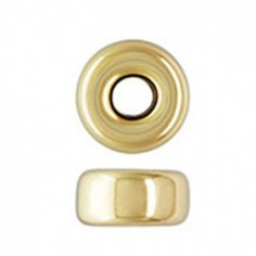 Rondelle di vetro color oro matt dimensione 6 mm, x 9