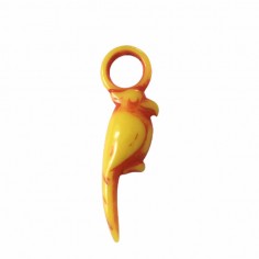 Charm in resina pappagalli dalla lunga coda in 3D...