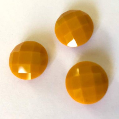 Cabochon in cristallo ceco sfaccettato color...