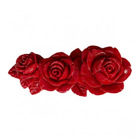 Connettore Rose rosso corallo 60 mm x 1