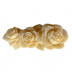 Connettore Rose bianco avorio 60 mm x 1