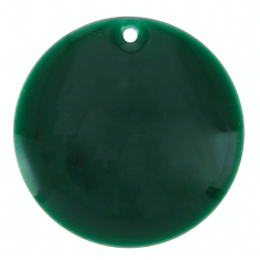 Placchetta smaltata su entrambi i lati verde abete 20 mm,...